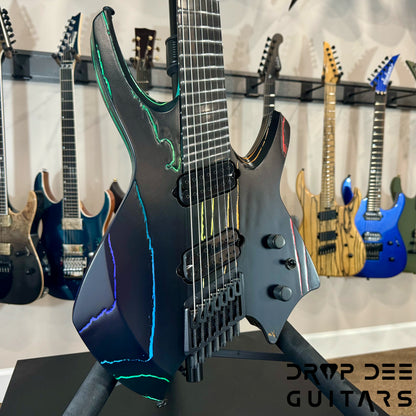 Ormsby Custom Shop Goliath Black Friday Rainbow Multiscale Headless 7-String Electric Guitar w/ Bag