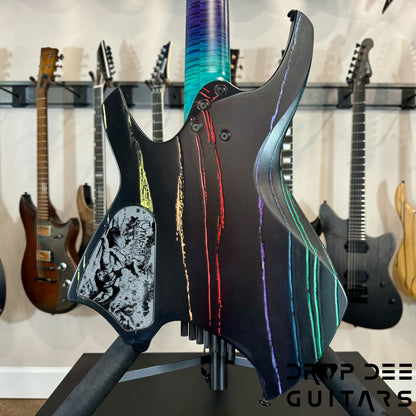 Ormsby Custom Shop Goliath Black Friday Rainbow Multiscale Headless 7-String Electric Guitar w/ Bag